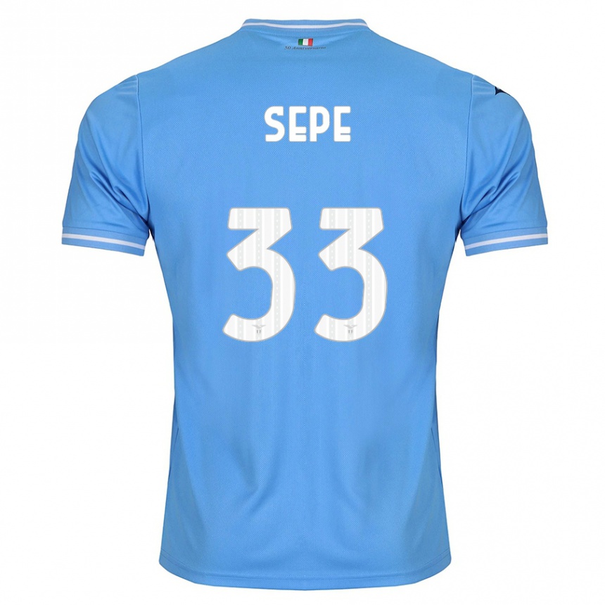 Kinder Fußball Luigi Sepe #33 Blau Heimtrikot Trikot 2023/24 T-Shirt Luxemburg