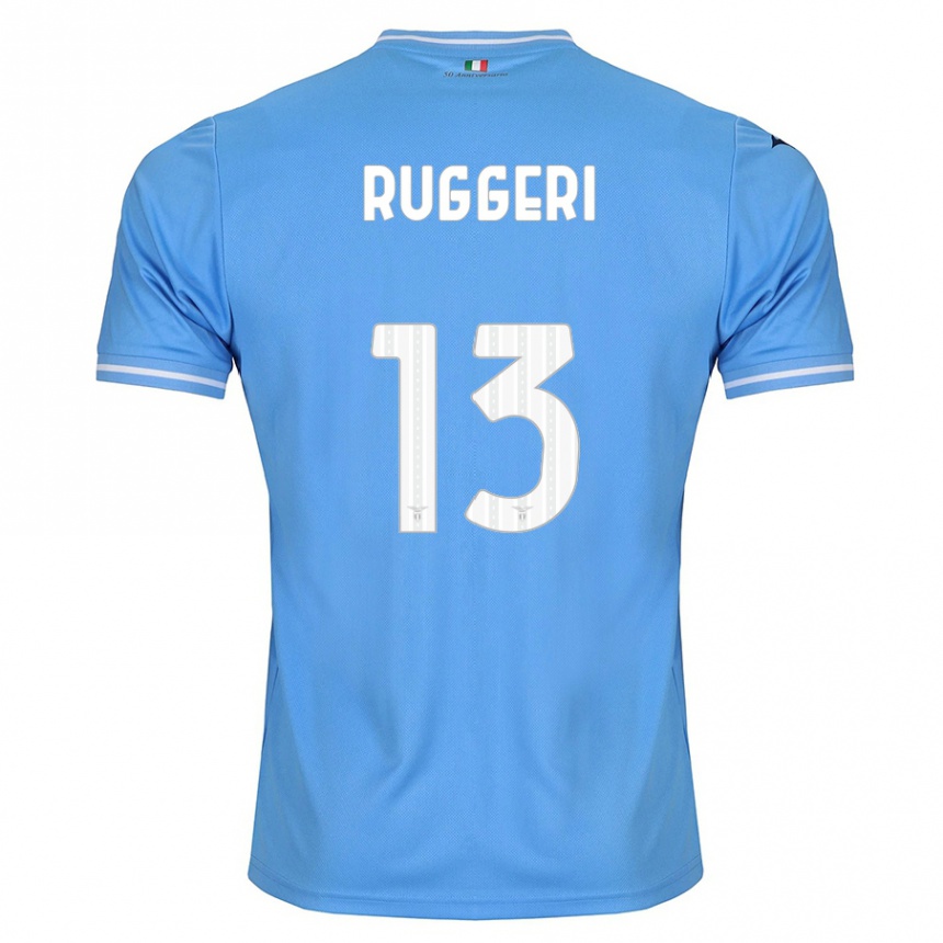 Kinder Fußball Fabio Ruggeri #13 Blau Heimtrikot Trikot 2023/24 T-Shirt Luxemburg