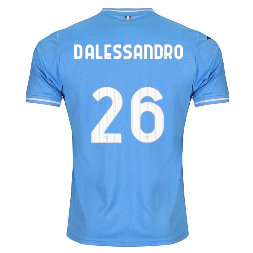 Kinder Fußball Mattya D'alessandro #26 Blau Heimtrikot Trikot 2023/24 T-Shirt Luxemburg