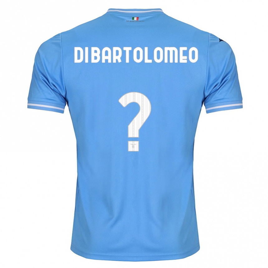 Kinder Fußball Damiano Di Bartolomeo #0 Blau Heimtrikot Trikot 2023/24 T-Shirt Luxemburg