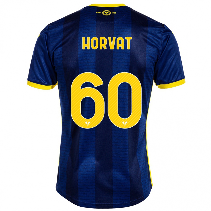 Kinder Fußball Mihaela Horvat #60 Marine Heimtrikot Trikot 2023/24 T-Shirt Luxemburg