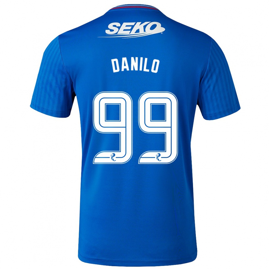 Kinder Fußball Danilo #99 Blau Heimtrikot Trikot 2023/24 T-Shirt Luxemburg