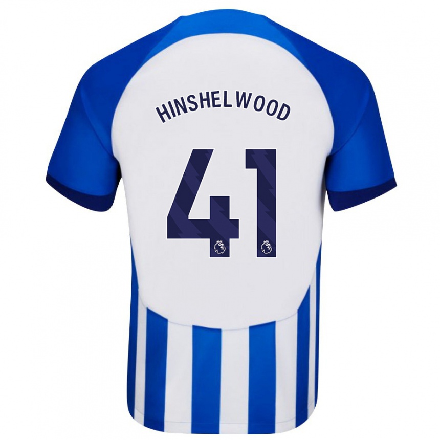 Kinder Fußball Jack Hinshelwood #41 Blau Heimtrikot Trikot 2023/24 T-Shirt Luxemburg