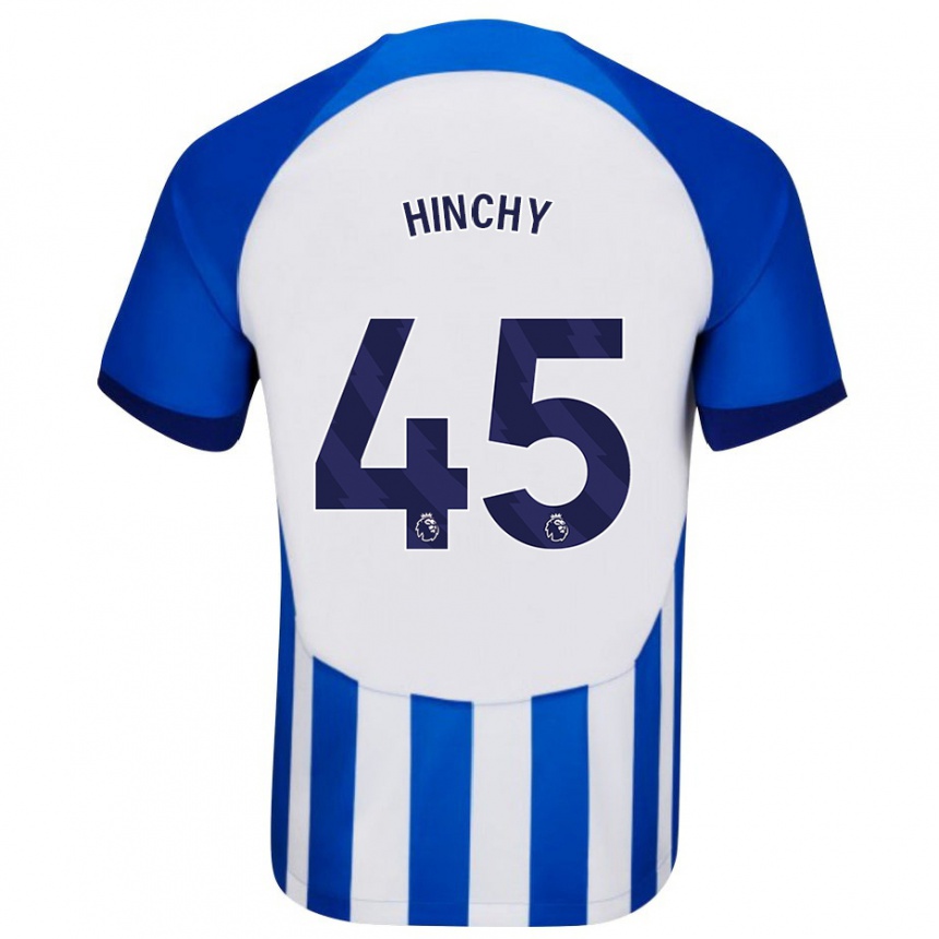 Kinder Fußball Jack Hinchy #45 Blau Heimtrikot Trikot 2023/24 T-Shirt Luxemburg