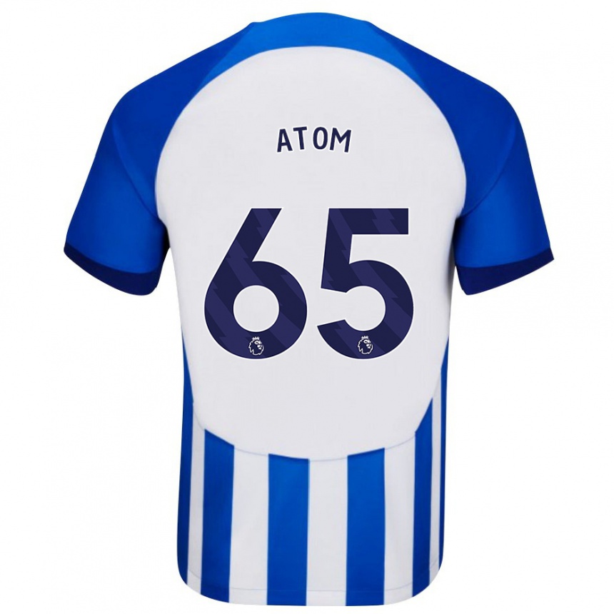 Kinder Fußball Noel Atom #65 Blau Heimtrikot Trikot 2023/24 T-Shirt Luxemburg