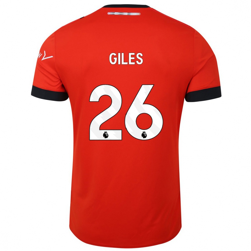 Kinder Fußball Ryan Giles #26 Rot Heimtrikot Trikot 2023/24 T-Shirt Luxemburg