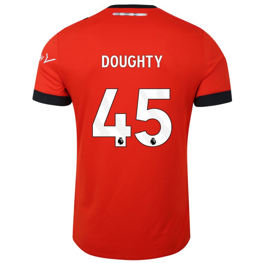 Kinder Fußball Alfie Doughty #45 Rot Heimtrikot Trikot 2023/24 T-Shirt Luxemburg
