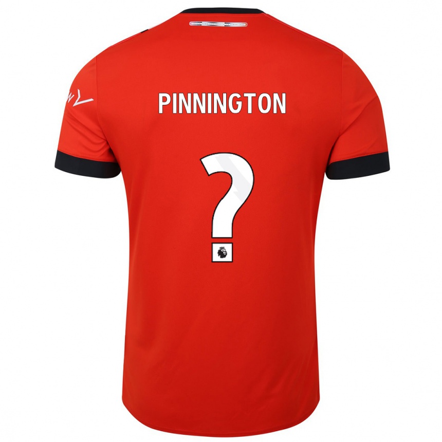 Kinder Fußball Jacob Pinnington #0 Rot Heimtrikot Trikot 2023/24 T-Shirt Luxemburg