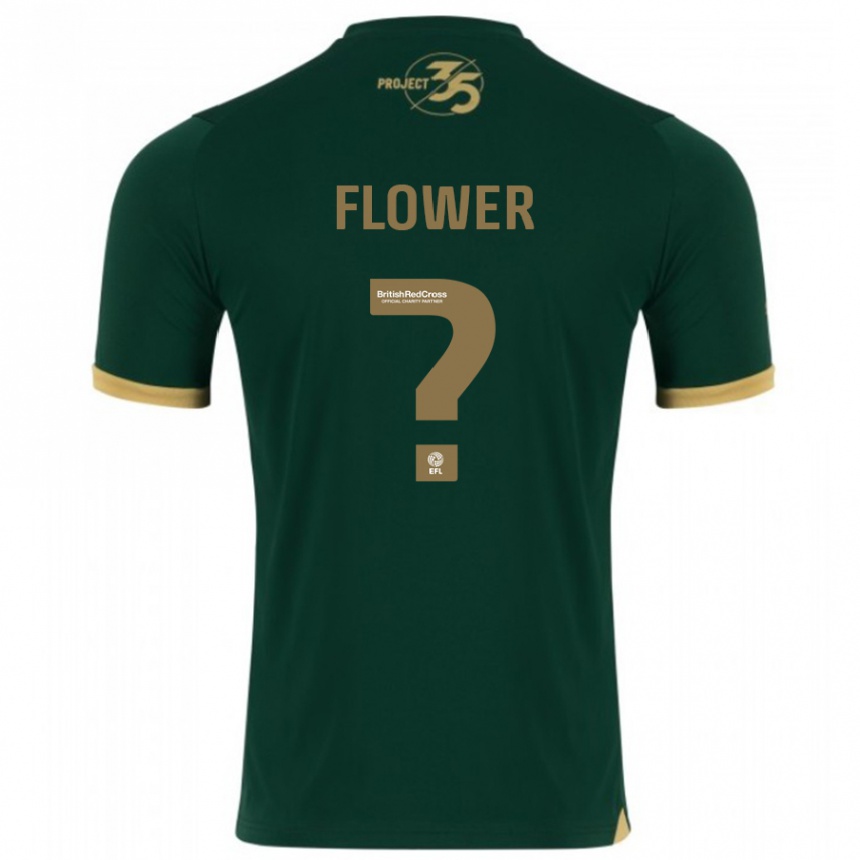 Kinder Fußball Jack Flower #0 Grün Heimtrikot Trikot 2023/24 T-Shirt Luxemburg