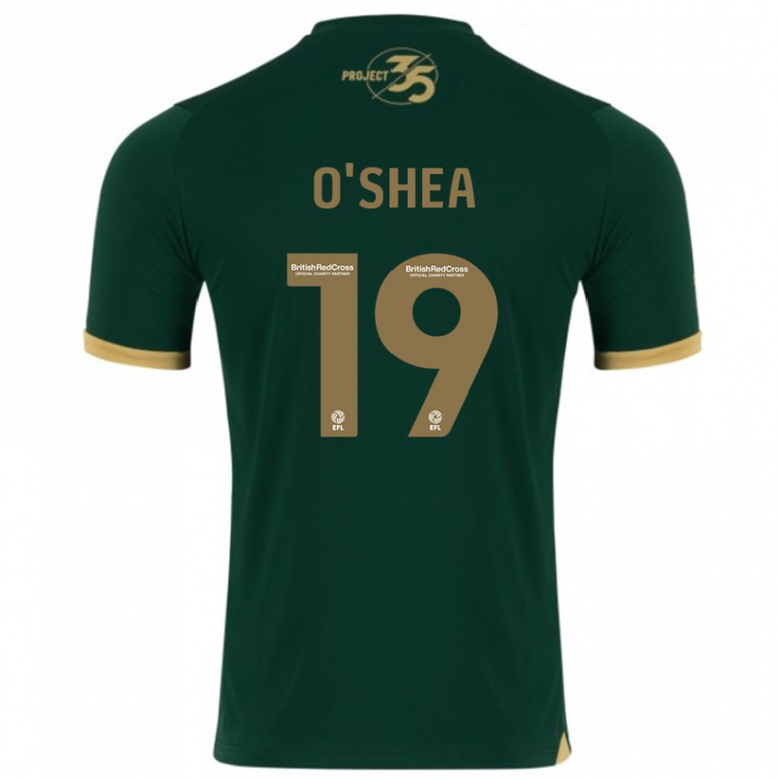 Kinder Fußball Erin O'shea #19 Grün Heimtrikot Trikot 2023/24 T-Shirt Luxemburg