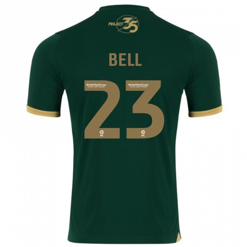 Kinder Fußball Katelyn Bell #23 Grün Heimtrikot Trikot 2023/24 T-Shirt Luxemburg