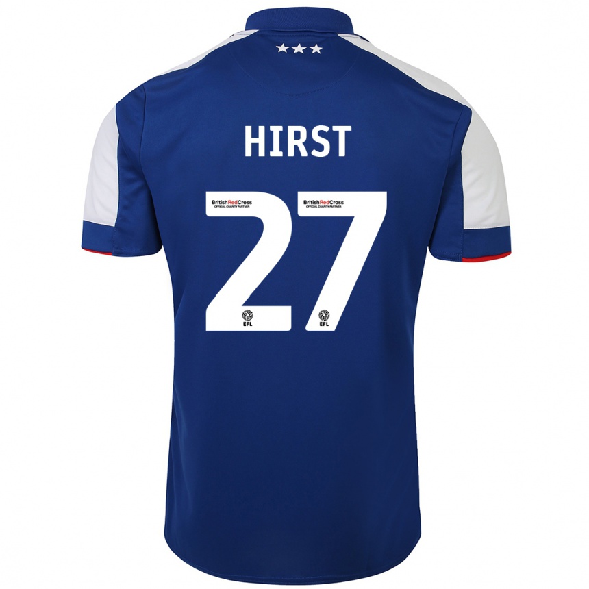 Kinder Fußball George Hirst #27 Blau Heimtrikot Trikot 2023/24 T-Shirt Luxemburg