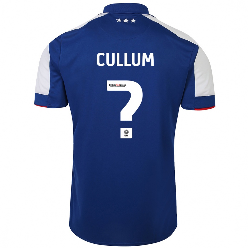 Kinder Fußball Danny Cullum #0 Blau Heimtrikot Trikot 2023/24 T-Shirt Luxemburg