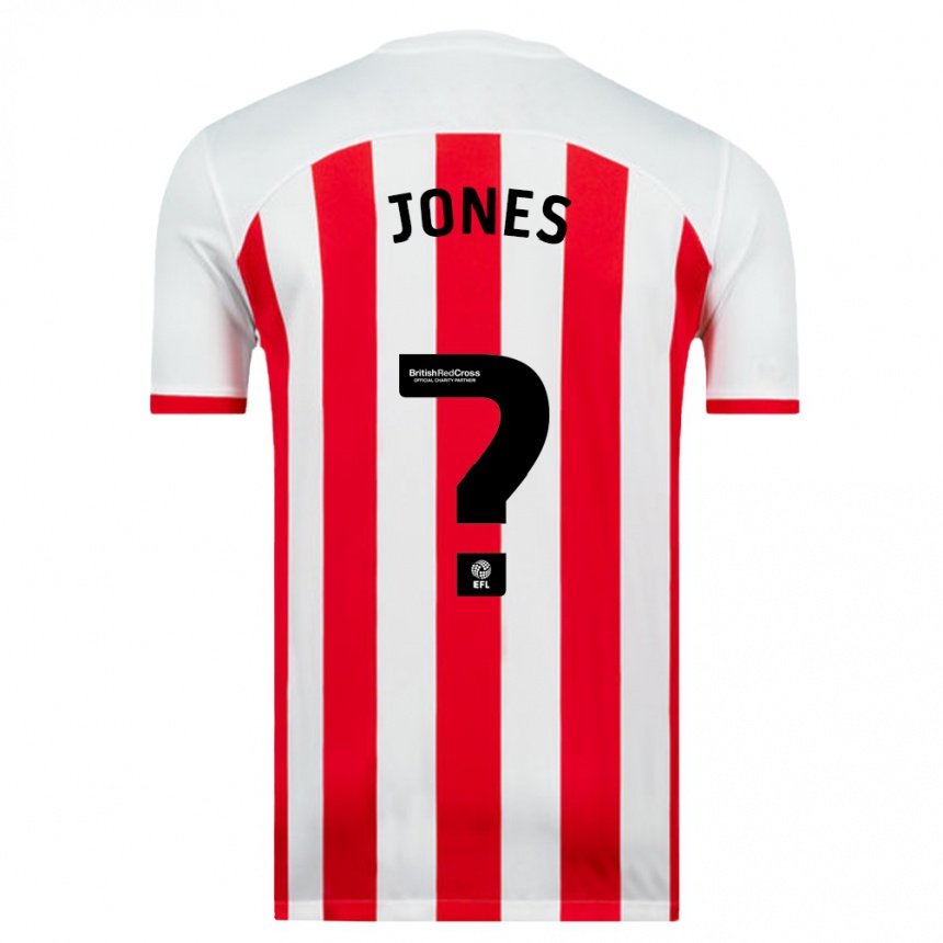Kinder Fußball Harrison Jones #0 Weiß Heimtrikot Trikot 2023/24 T-Shirt Luxemburg