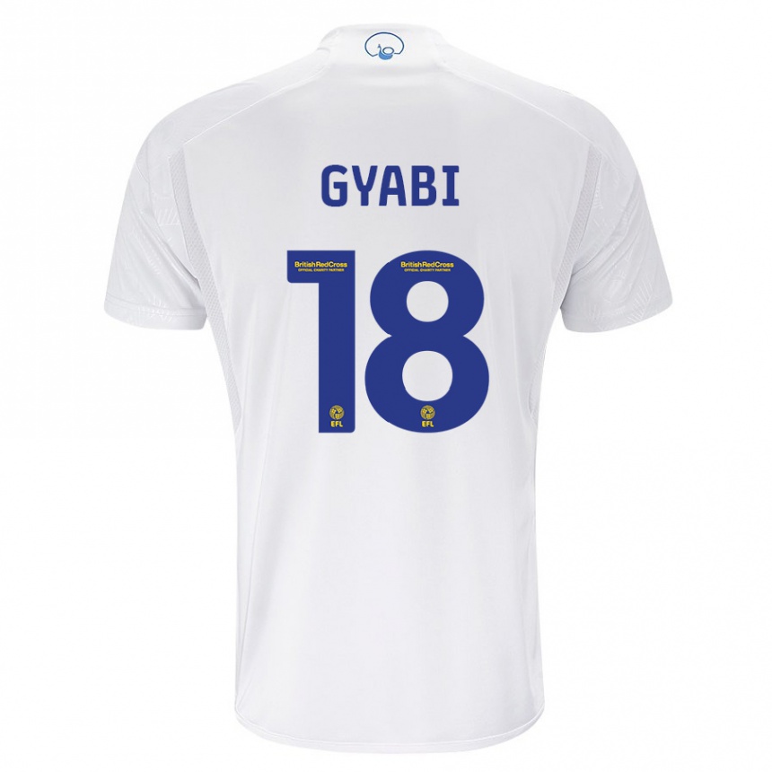 Kinder Fußball Darko Gyabi #18 Weiß Heimtrikot Trikot 2023/24 T-Shirt Luxemburg