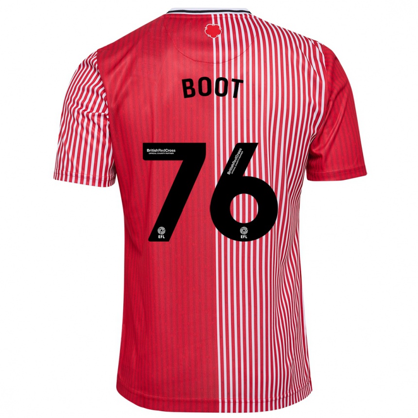 Kinder Fußball Nathanael Boot #76 Rot Heimtrikot Trikot 2023/24 T-Shirt Luxemburg