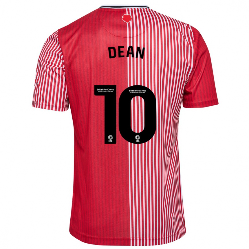 Kinder Fußball Rianna Dean #10 Rot Heimtrikot Trikot 2023/24 T-Shirt Luxemburg