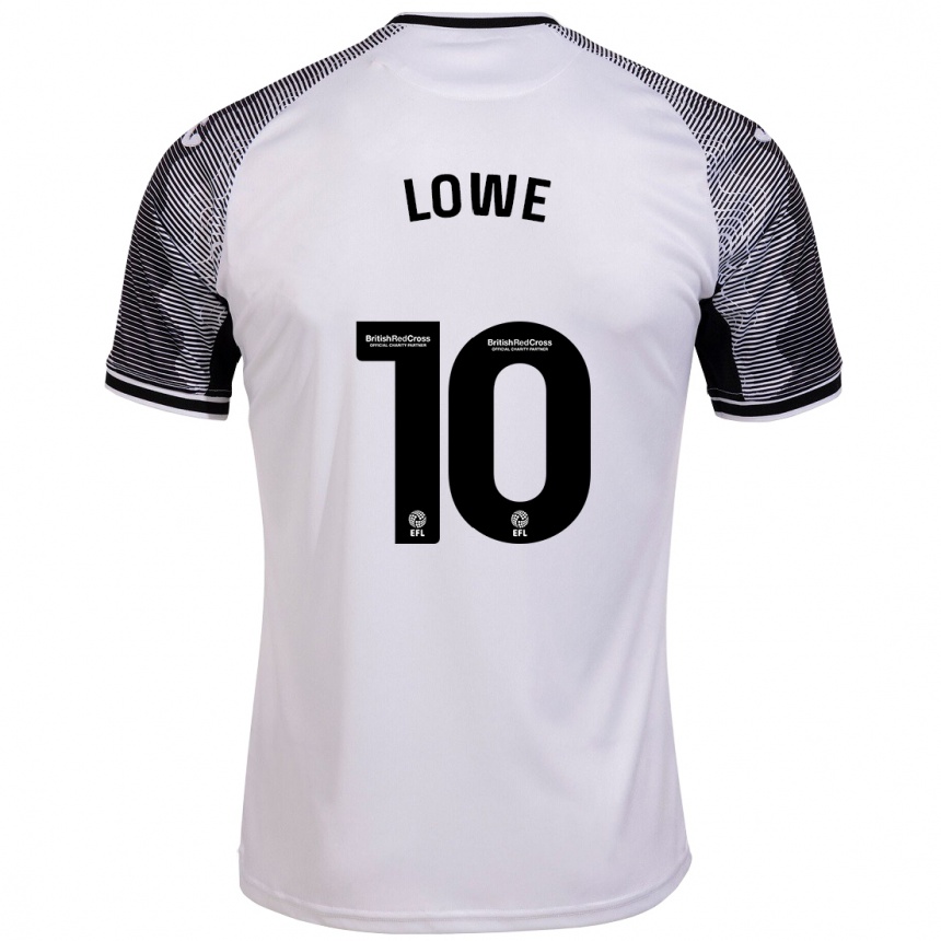 Kinder Fußball Jamal Lowe #10 Weiß Heimtrikot Trikot 2023/24 T-Shirt Luxemburg
