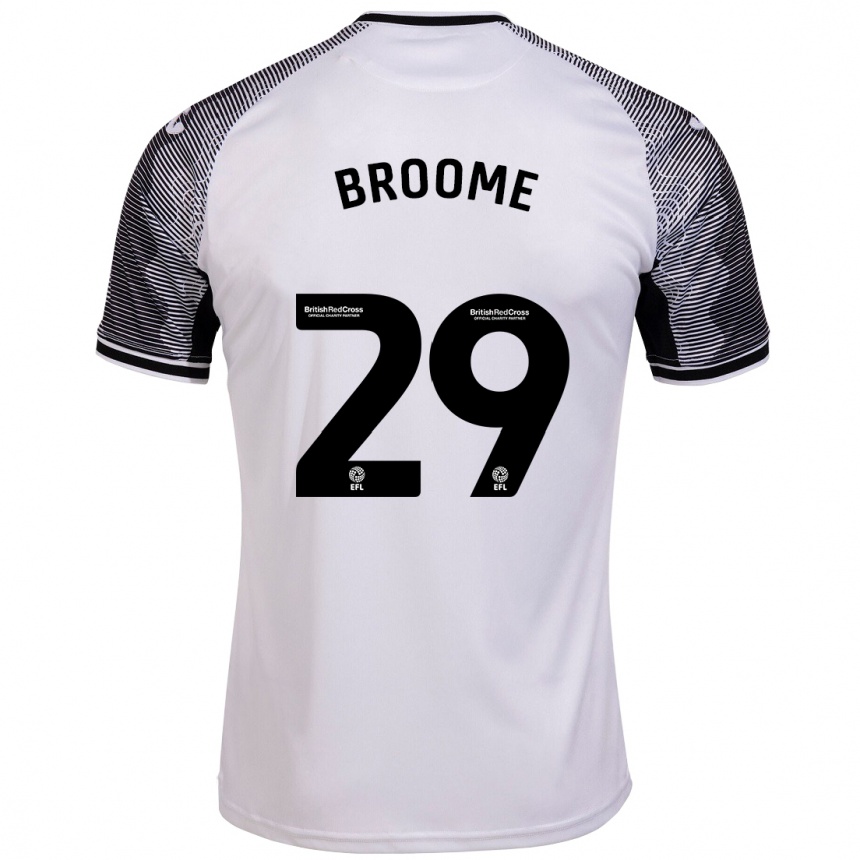 Kinder Fußball Nathan Broome #29 Weiß Heimtrikot Trikot 2023/24 T-Shirt Luxemburg