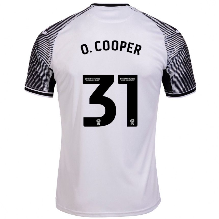 Kinder Fußball Oliver Cooper #31 Weiß Heimtrikot Trikot 2023/24 T-Shirt Luxemburg