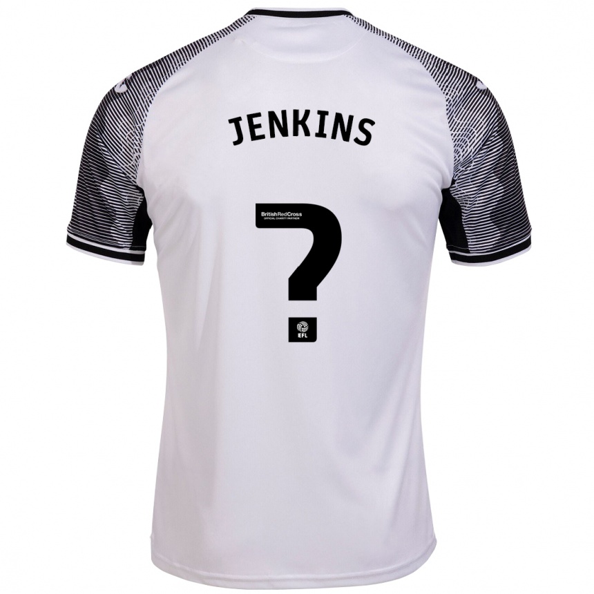 Kinder Fußball Kian Jenkins #0 Weiß Heimtrikot Trikot 2023/24 T-Shirt Luxemburg