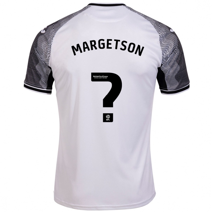 Kinder Fußball Kit Margetson #0 Weiß Heimtrikot Trikot 2023/24 T-Shirt Luxemburg