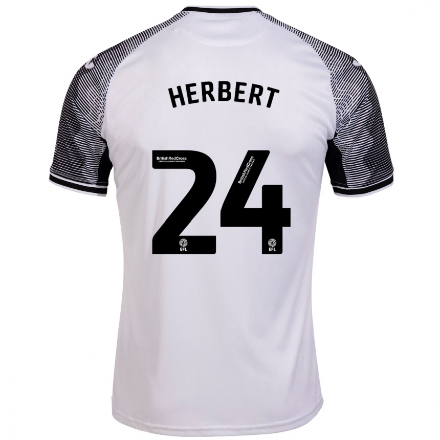 Kinder Fußball Chelsea Herbert #24 Weiß Heimtrikot Trikot 2023/24 T-Shirt Luxemburg