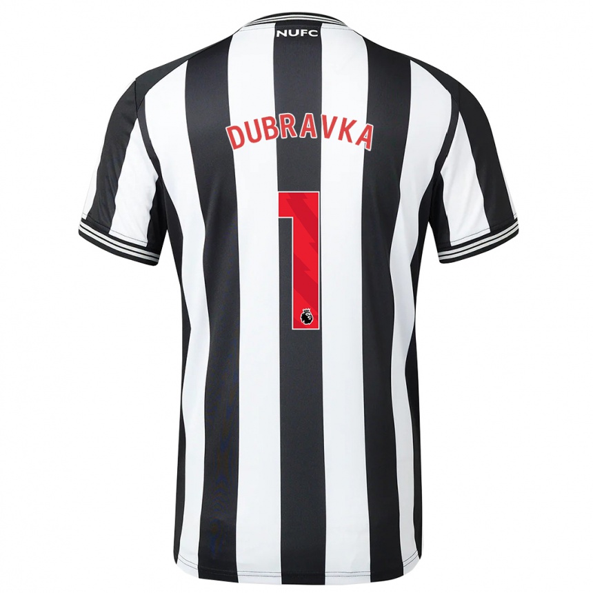 Kinder Fußball Martin Dúbravka #1 Schwarz-Weiss Heimtrikot Trikot 2023/24 T-Shirt Luxemburg