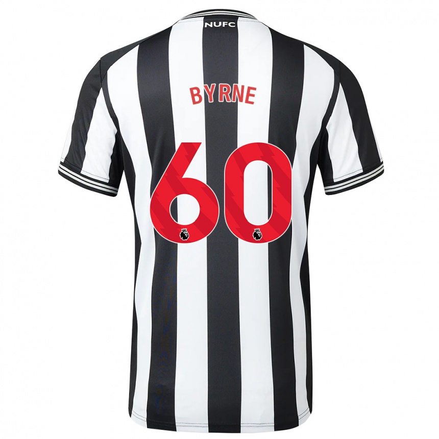 Kinder Fußball Reece Byrne #60 Schwarz-Weiss Heimtrikot Trikot 2023/24 T-Shirt Luxemburg