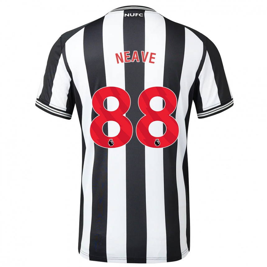 Kinder Fußball Sean Neave #88 Schwarz-Weiss Heimtrikot Trikot 2023/24 T-Shirt Luxemburg