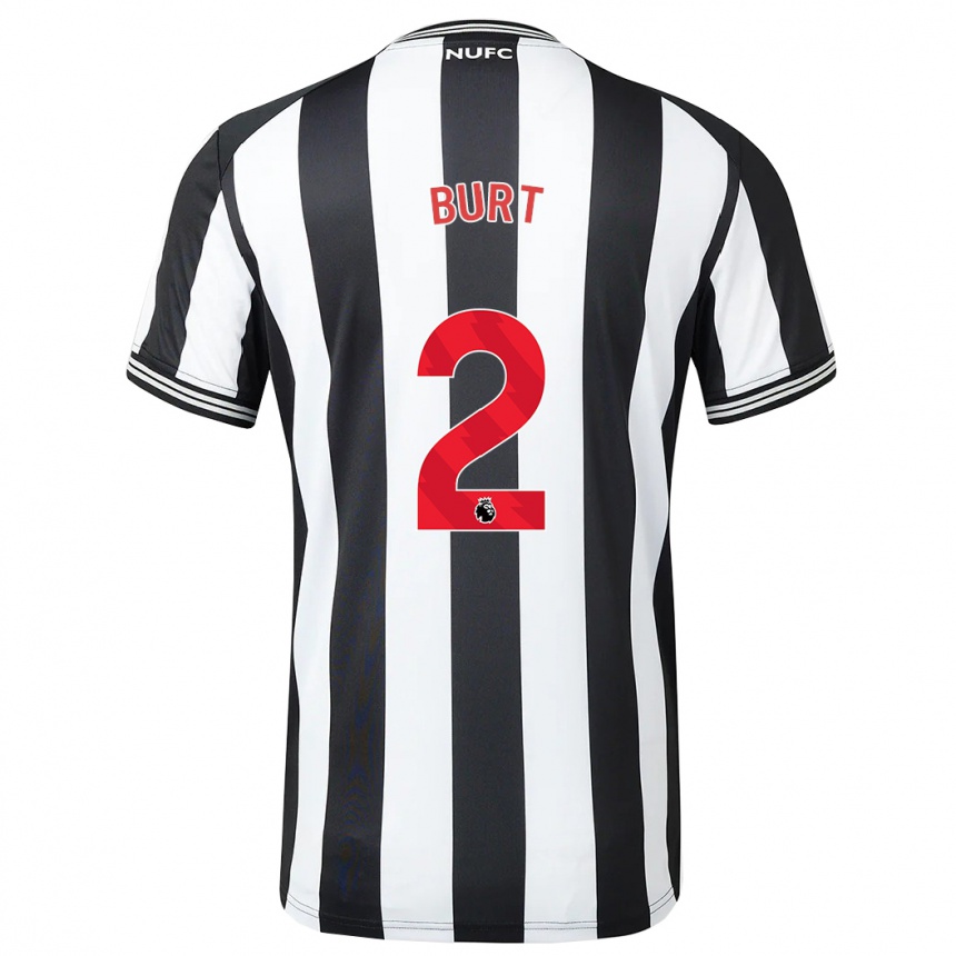 Kinder Fußball Daisy Burt #2 Schwarz-Weiss Heimtrikot Trikot 2023/24 T-Shirt Luxemburg