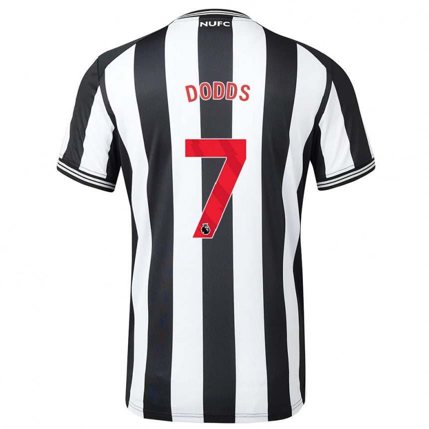 Kinder Fußball Tyler Dodds #7 Schwarz-Weiss Heimtrikot Trikot 2023/24 T-Shirt Luxemburg