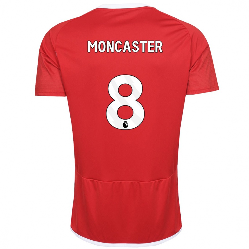 Kinder Fußball Mai Moncaster #8 Rot Heimtrikot Trikot 2023/24 T-Shirt Luxemburg