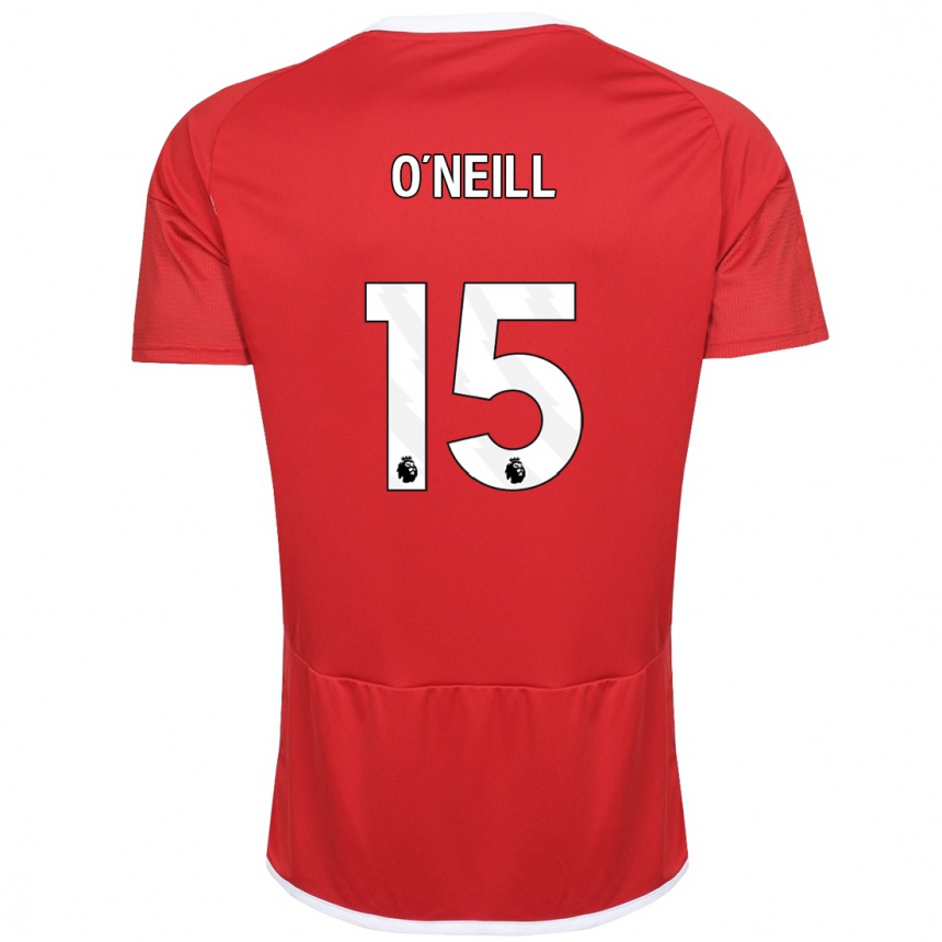 Kinder Fußball Laura-Jayne O'neill #15 Rot Heimtrikot Trikot 2023/24 T-Shirt Luxemburg