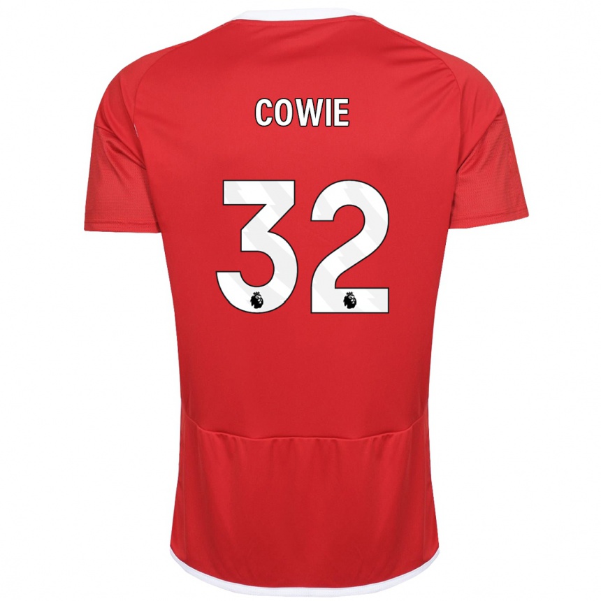 Kinder Fußball Abi Cowie #32 Rot Heimtrikot Trikot 2023/24 T-Shirt Luxemburg
