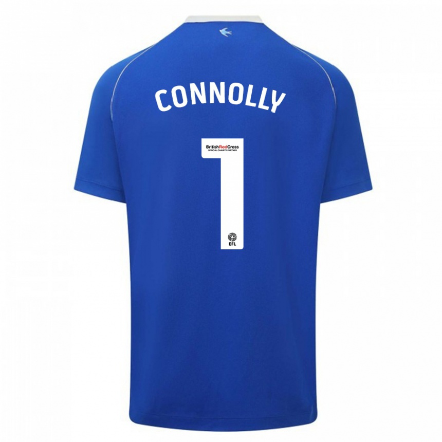 Kinder Fußball Daisy Connolly #1 Blau Heimtrikot Trikot 2023/24 T-Shirt Luxemburg