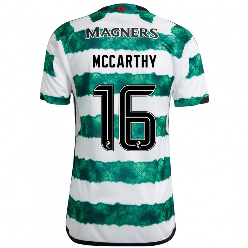 Kinder Fußball James Mccarthy #16 Grün Heimtrikot Trikot 2023/24 T-Shirt Luxemburg