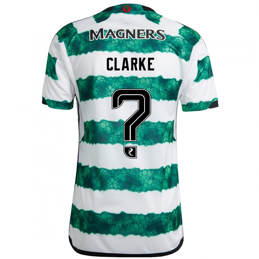 Kinder Fußball Josh Clarke #0 Grün Heimtrikot Trikot 2023/24 T-Shirt Luxemburg