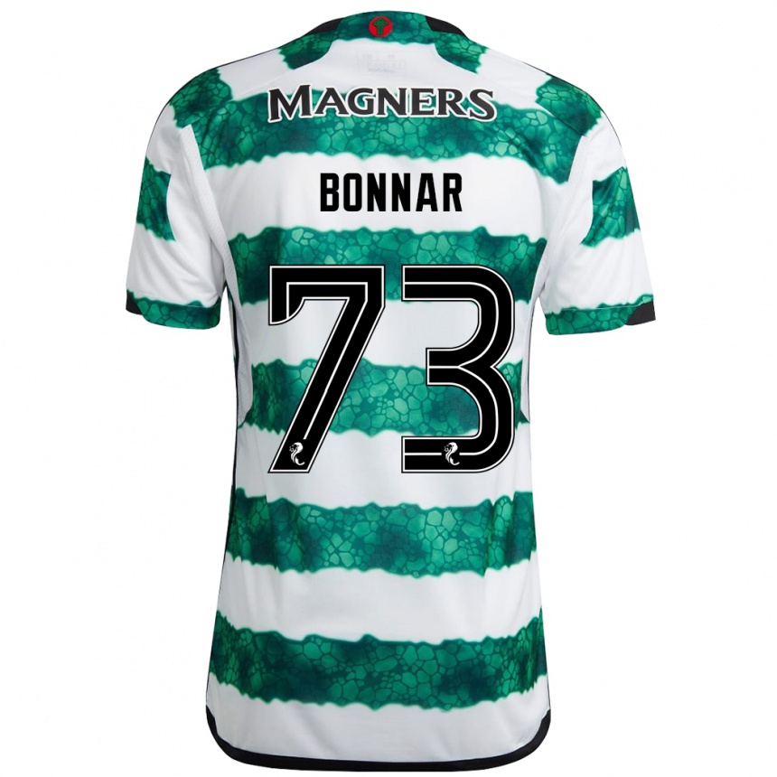 Kinder Fußball Jude Bonnar #73 Grün Heimtrikot Trikot 2023/24 T-Shirt Luxemburg