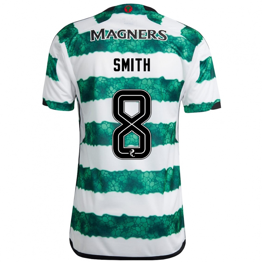 Kinder Fußball Jenny Smith #8 Grün Heimtrikot Trikot 2023/24 T-Shirt Luxemburg