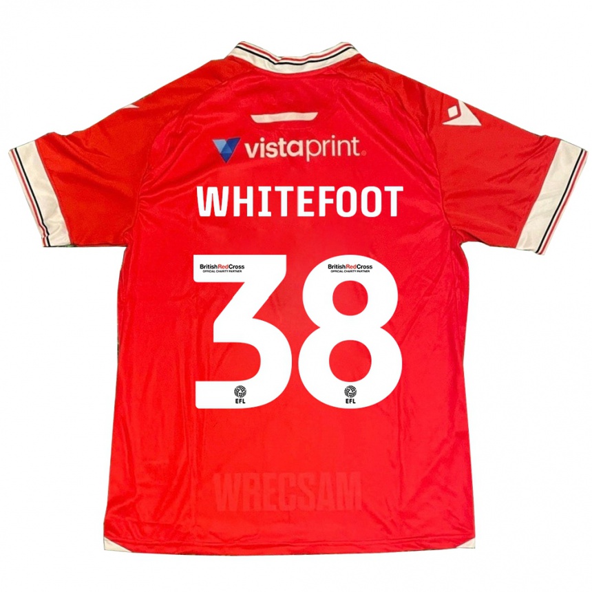 Kinder Fußball Lily Whitefoot #38 Rot Heimtrikot Trikot 2023/24 T-Shirt Luxemburg