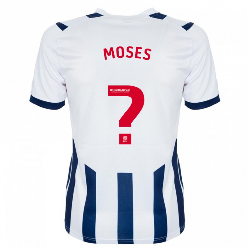 Kinder Fußball Maxwell Moses #0 Weiß Heimtrikot Trikot 2023/24 T-Shirt Luxemburg