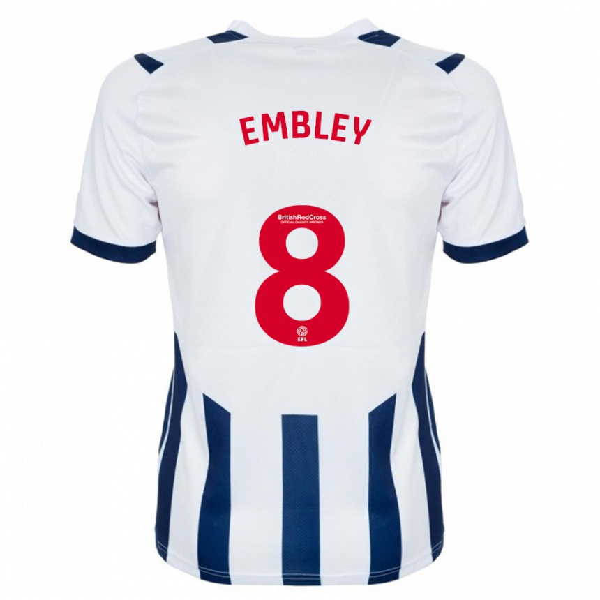 Kinder Fußball Rosie Embley #8 Weiß Heimtrikot Trikot 2023/24 T-Shirt Luxemburg