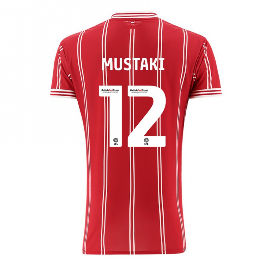 Kinder Fußball Chloe Mustaki #12 Rot Heimtrikot Trikot 2023/24 T-Shirt Luxemburg