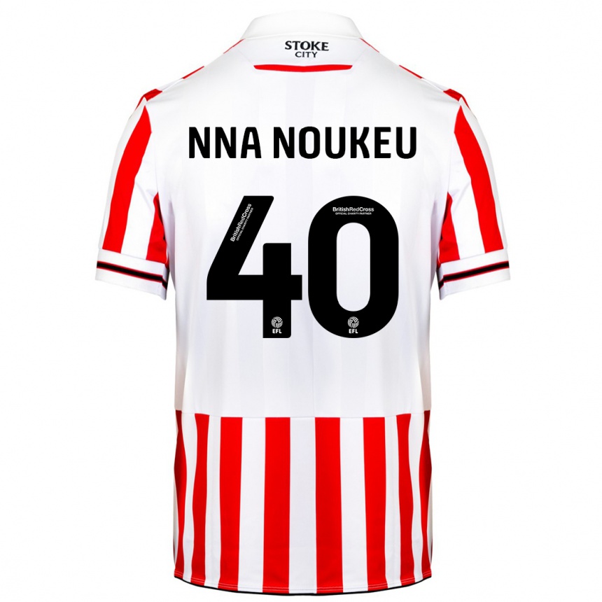 Kinder Fußball Blondy Nna Noukeu #40 Rot-Weiss Heimtrikot Trikot 2023/24 T-Shirt Luxemburg