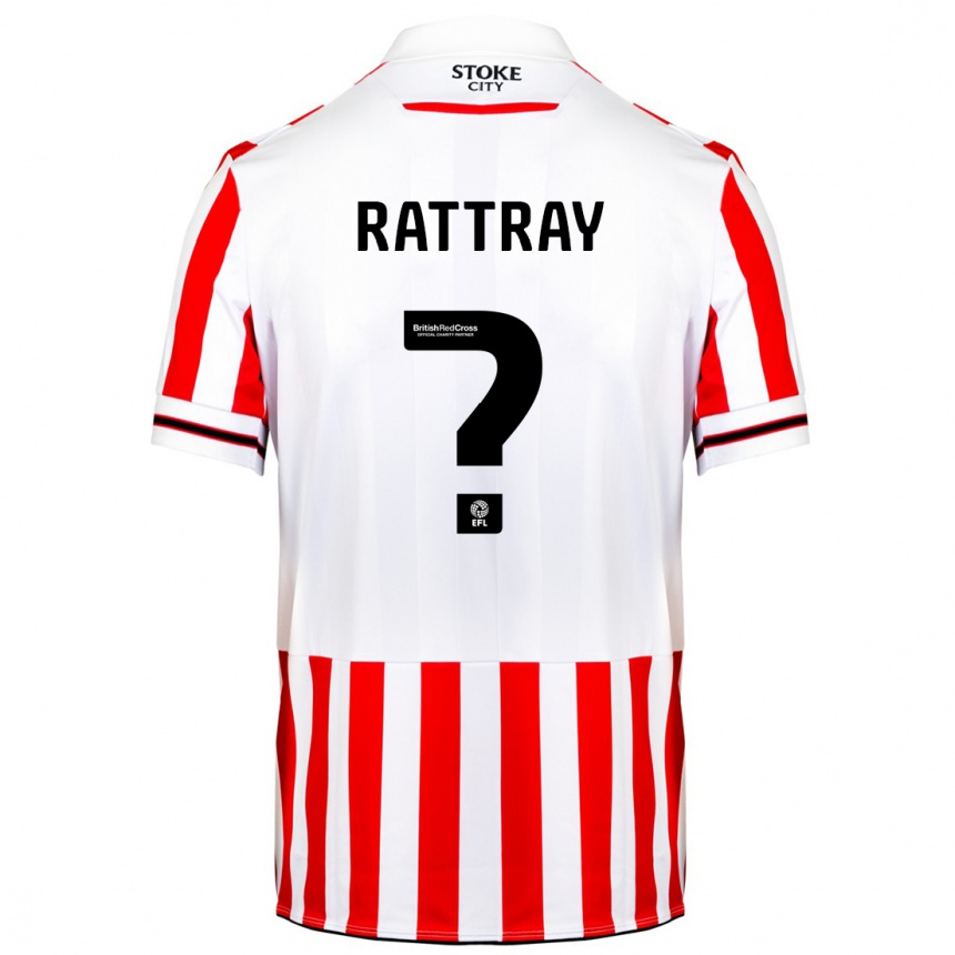 Kinder Fußball Zane Rattray #0 Rot-Weiss Heimtrikot Trikot 2023/24 T-Shirt Luxemburg