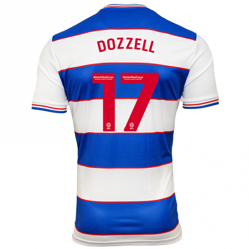 Kinder Fußball Andre Dozzell #17 Weiß Blau Heimtrikot Trikot 2023/24 T-Shirt Luxemburg
