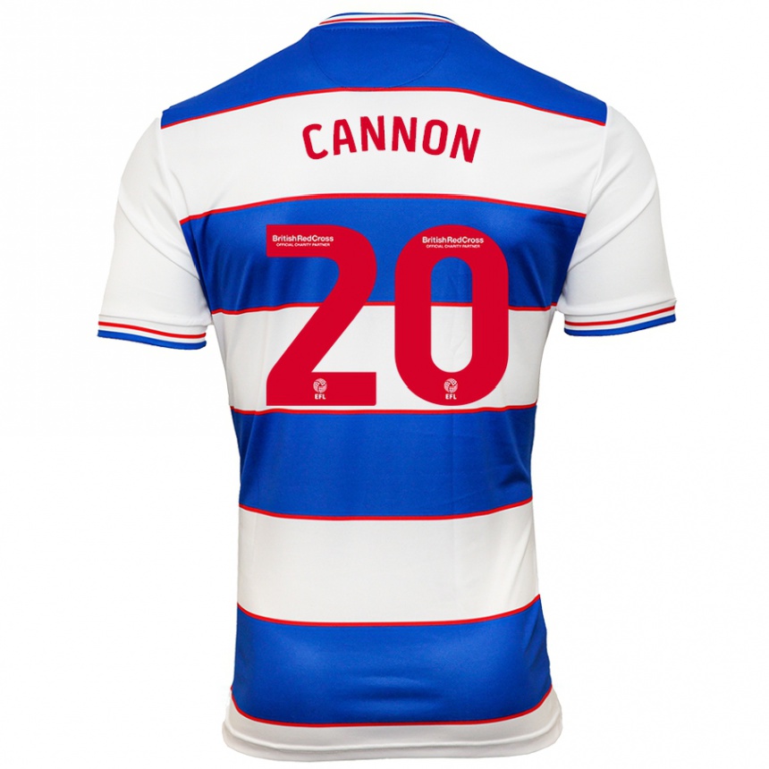 Kinder Fußball Reggie Cannon #20 Weiß Blau Heimtrikot Trikot 2023/24 T-Shirt Luxemburg