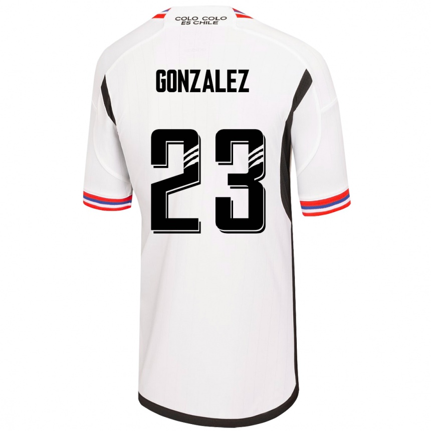 Kinder Fußball Ramiro González #23 Weiß Heimtrikot Trikot 2023/24 T-Shirt Luxemburg