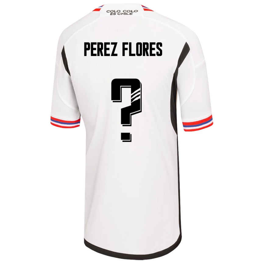 Kinder Fußball Benjamín Pérez Flores #0 Weiß Heimtrikot Trikot 2023/24 T-Shirt Luxemburg
